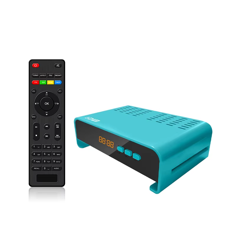 คุณสมบัติใดที่ทำให้เครื่องรับสัญญาณ Mini DVB-S2 เหมาะสำหรับการติดตั้งแบบกะทัดรัด?