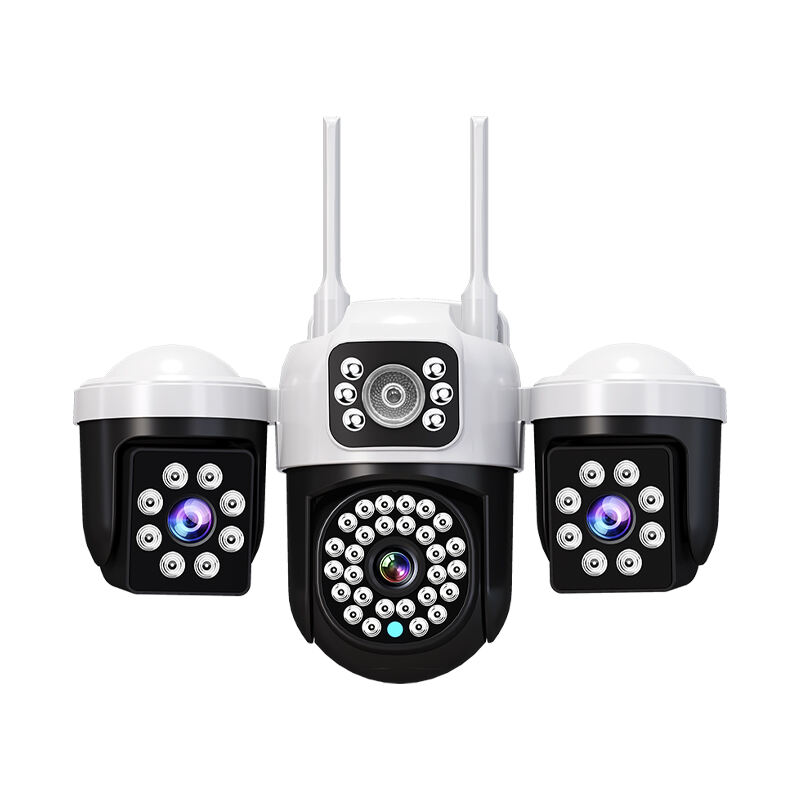 กล้องวงจรปิด V380 RV33-4G 2MP+2MP+2MP รองรับการ์ด TF การบันทึกข้อมูลบนคลาวด์ ตรวจจับการเคลื่อนไหว กล้องสองเลนส์ PTZ ความละเอียดสูง มีระบบมองภาพกลางคืน สำหรับติดภายนอกอาคาร เชื่อมต่อผ่าน WiFi