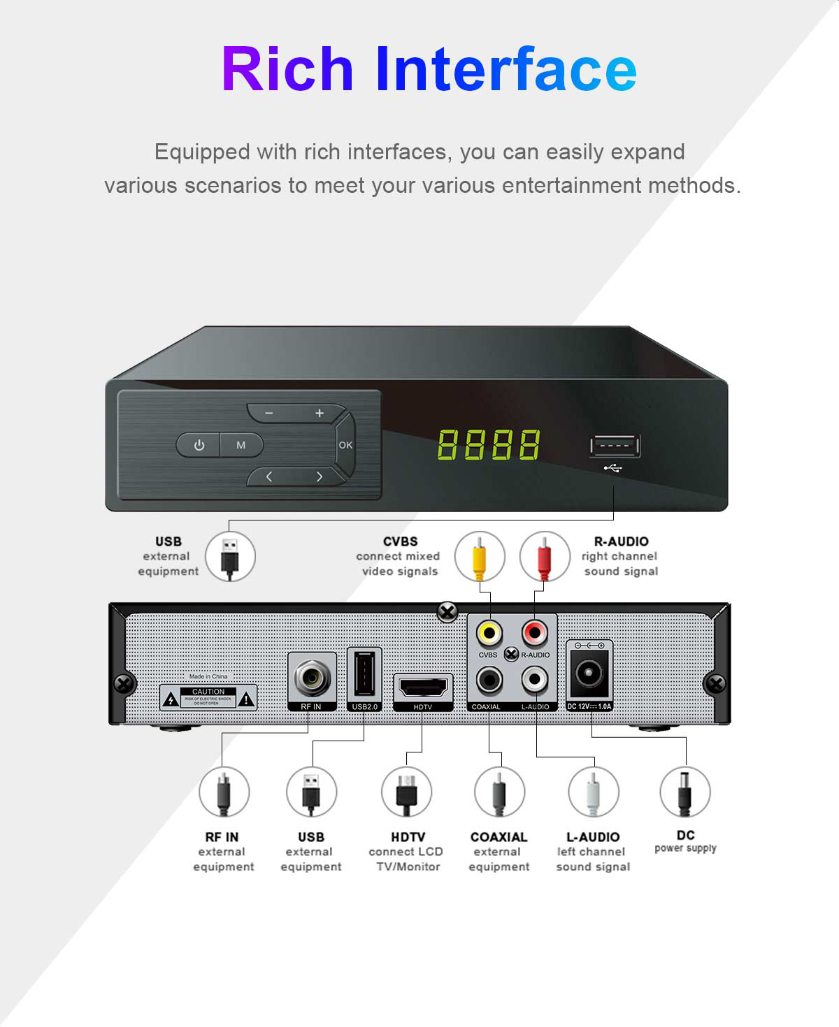 Metal-1 168mm DVB-C Cardless Receiver supplier