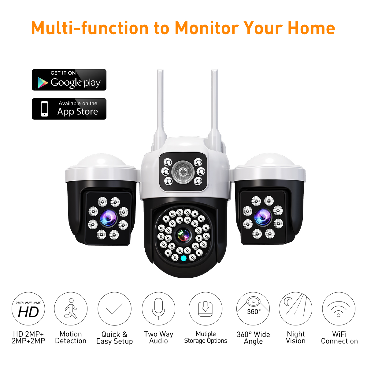product v380 rv33 outdoor wifi dome camera 2mp2mp2mp dual lens night vision tf card cloud data motion detection hd security ptz cctv-7