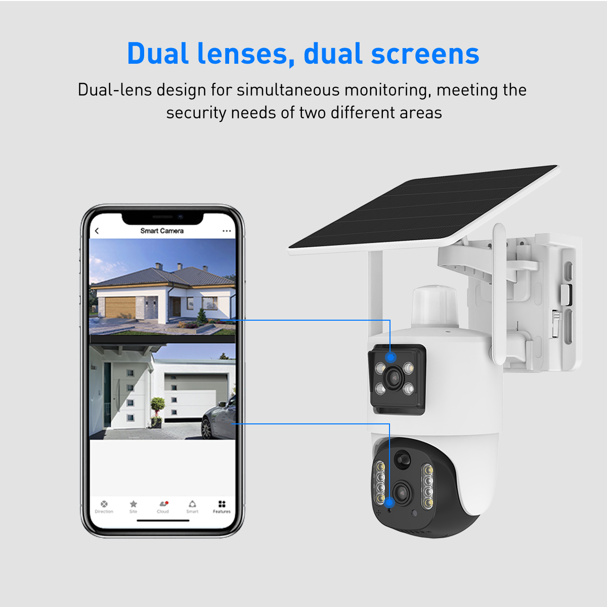 V380 RV5 WiFi Solar 2MP Waterproof Outdoor IPC supplier