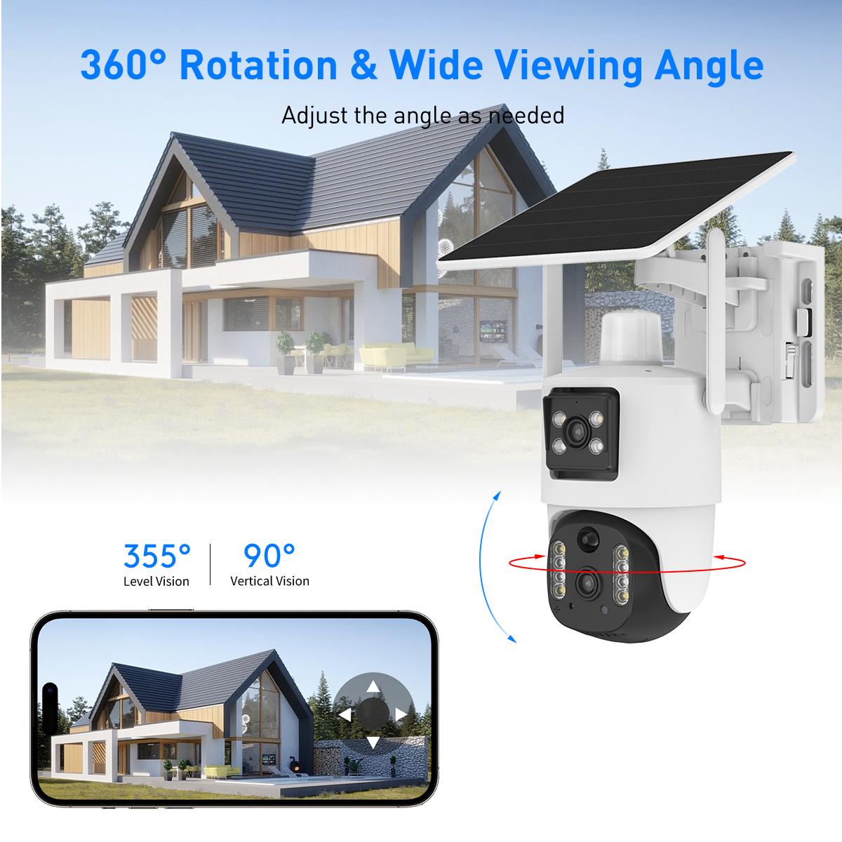 V380 RV5 WiFi Solar 2MP Waterproof Outdoor IPC details
