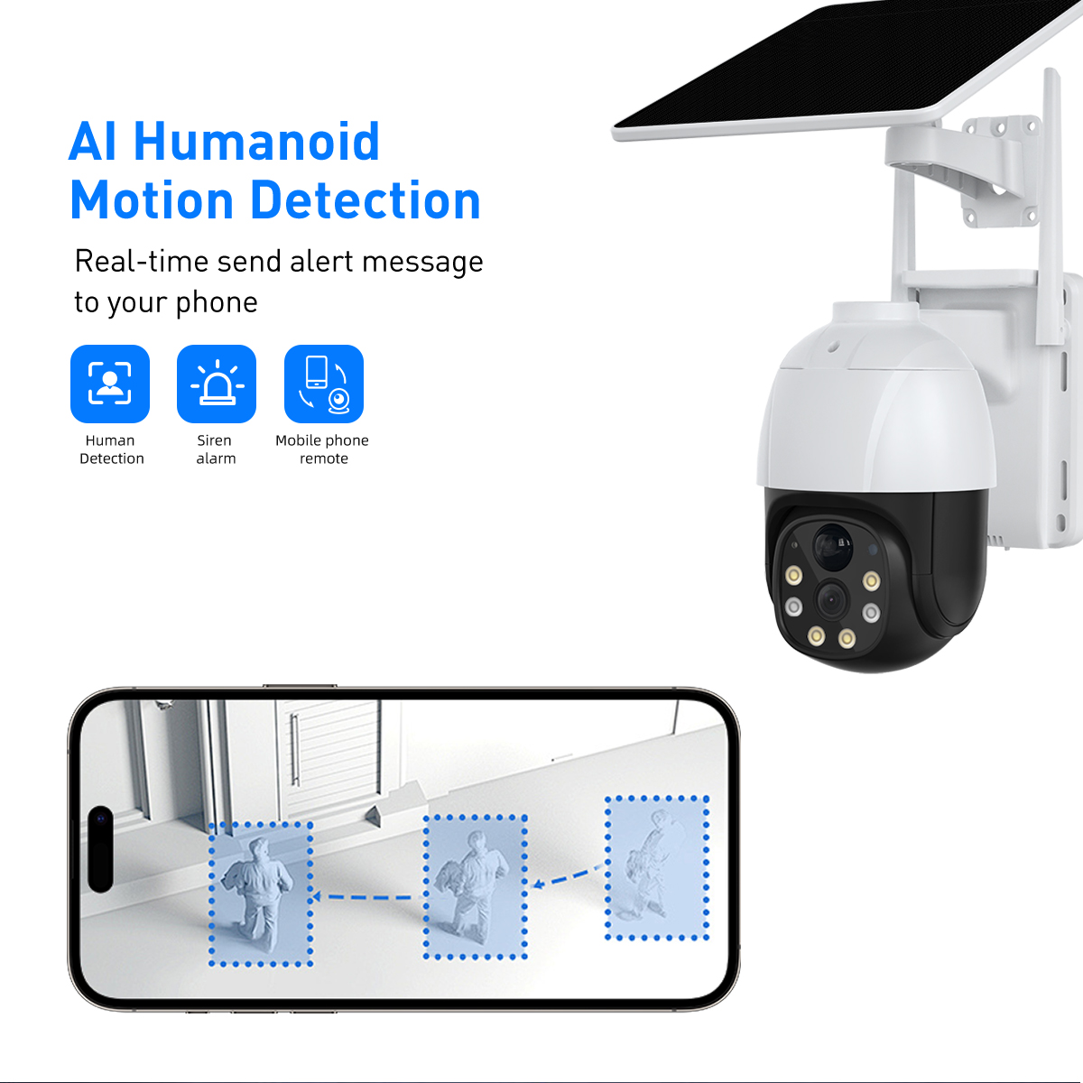 V380 RVP5 Plus WiFi Solar 2MP Waterproof Outdoor IPC factory