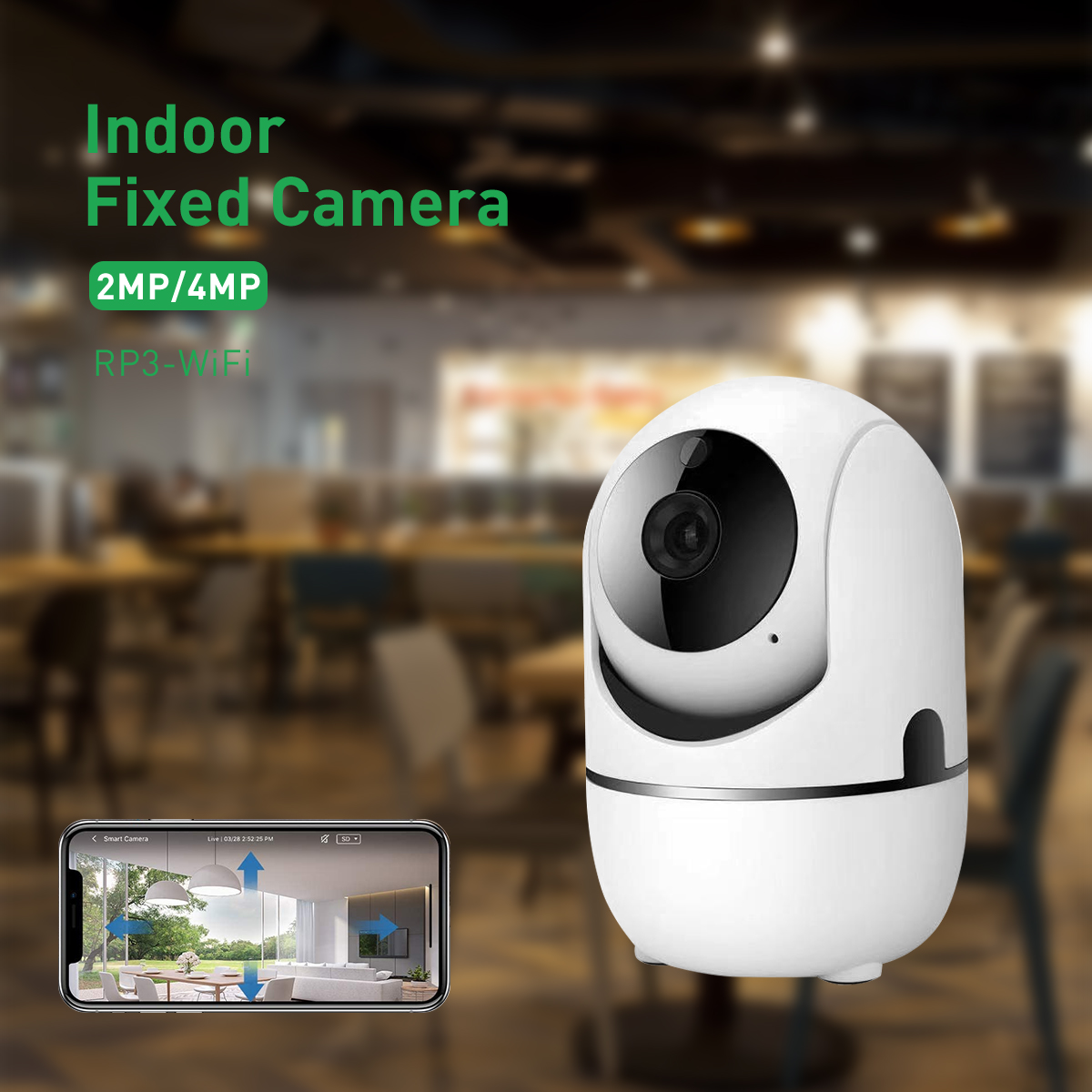 Tuya RP3 WiFi 2MP/4MP Indoor Dome PTZ IPC manufacture