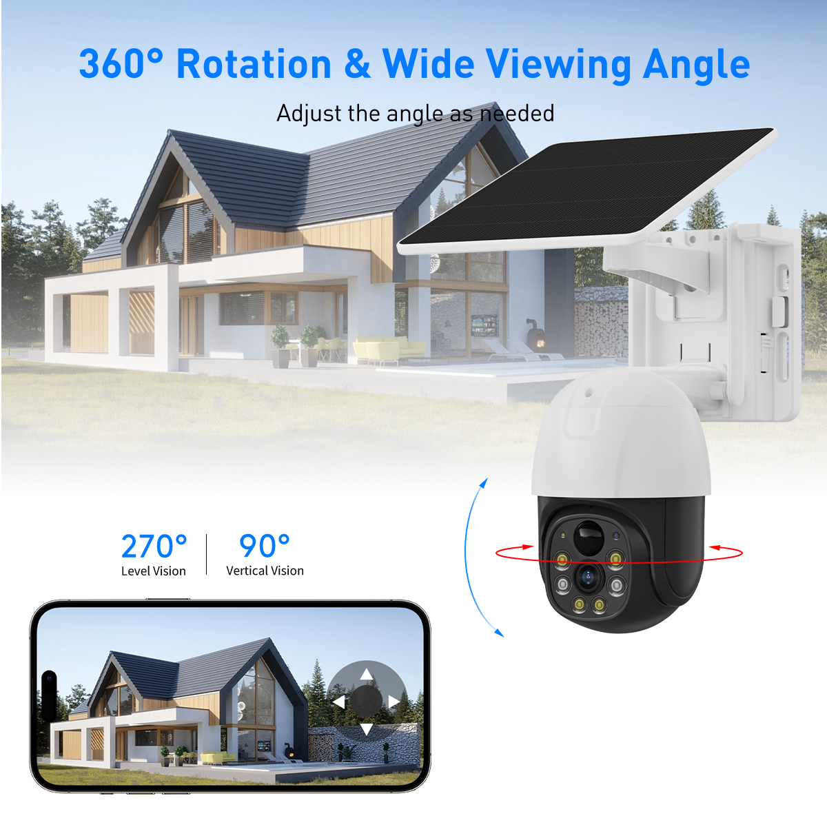 V380 RVP5 PRO 4G Solar 2MP Waterproof Outdoor IPC manufacture