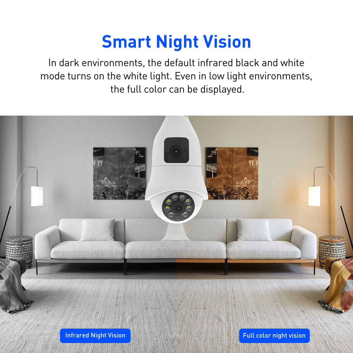 V380 RVSQ005 WiFi 2MP Bulb IPC supplier