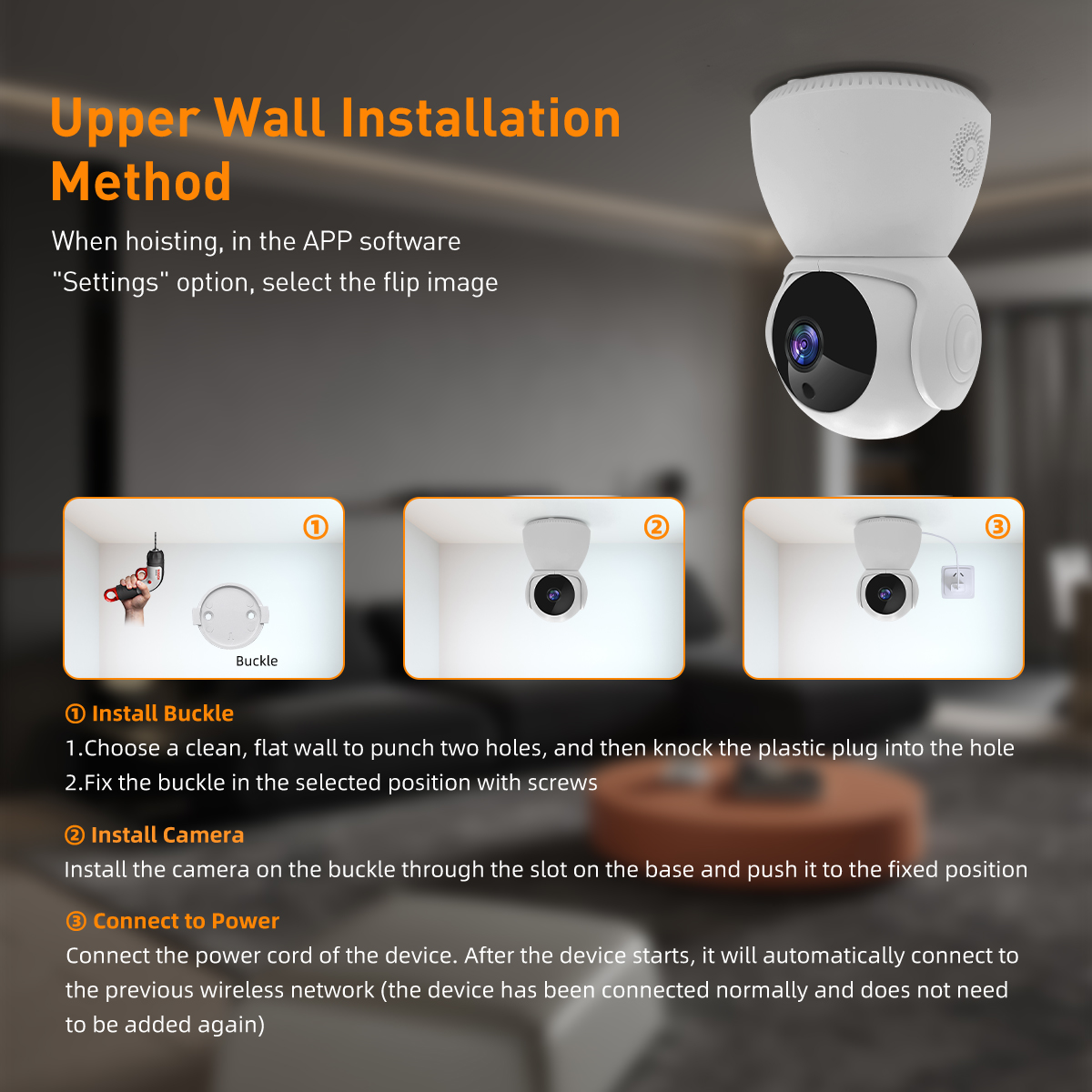 V380 RP15 WiFi/LAN 4MP Indoor PTZ IPC factory