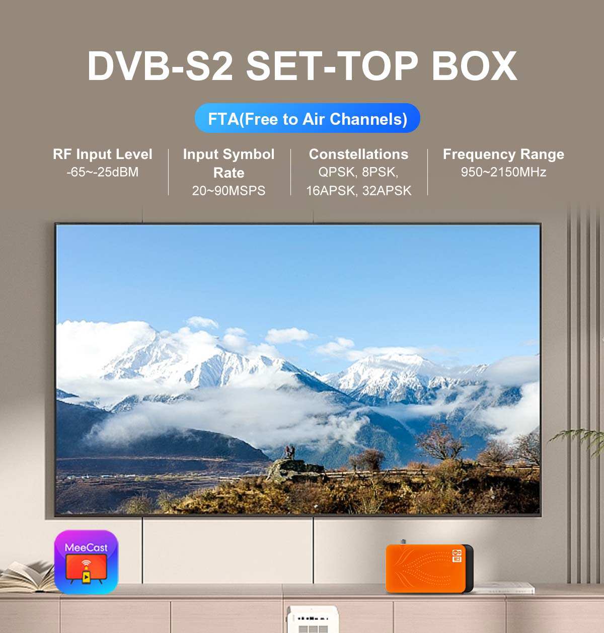 Mini-3 120mm Mini DVB-S2 Receiver details