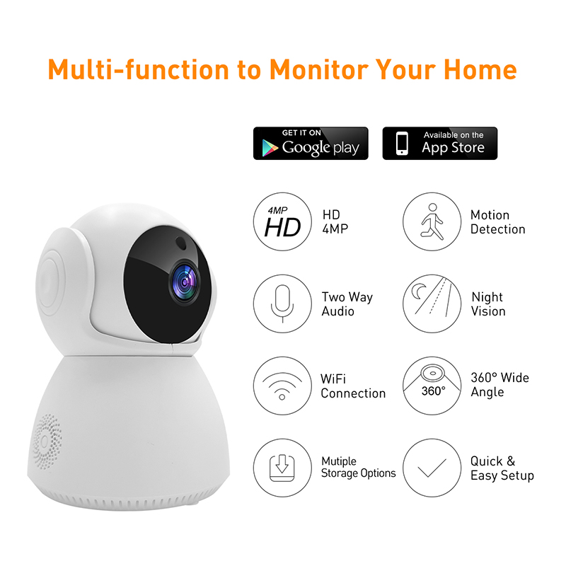 V380 RP15 WiFi/LAN 4MP กล้อง PTZ IPC ภายใน