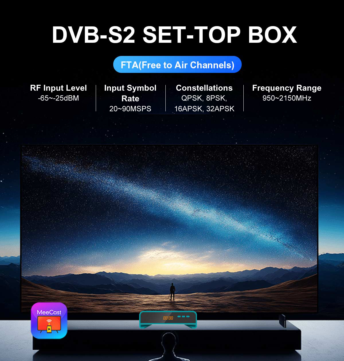 Mini-9 120mm Mini DVB-S2 Receiver factory