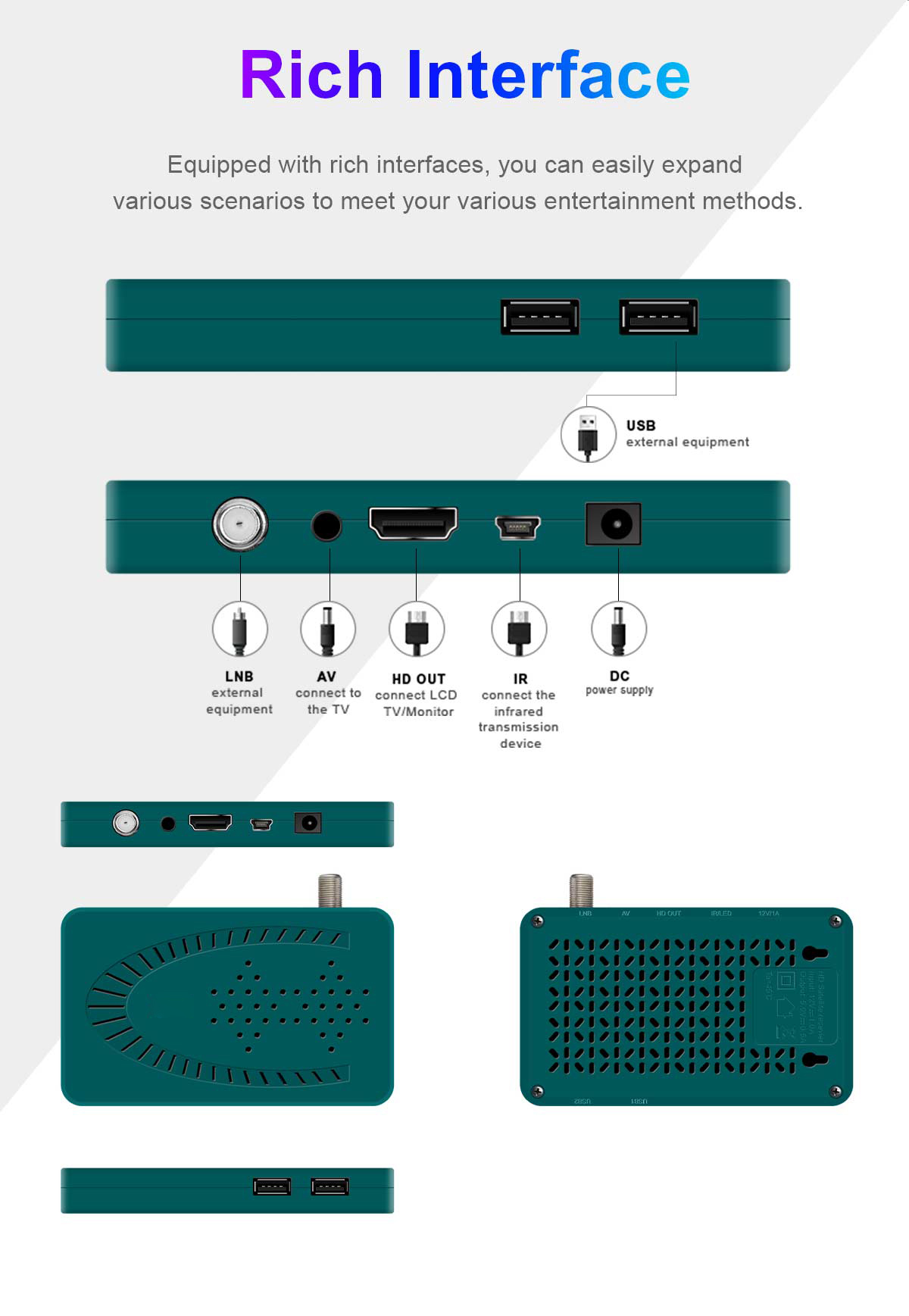 Mini-6 120mm Mini DVB-S2 Receiver manufacture