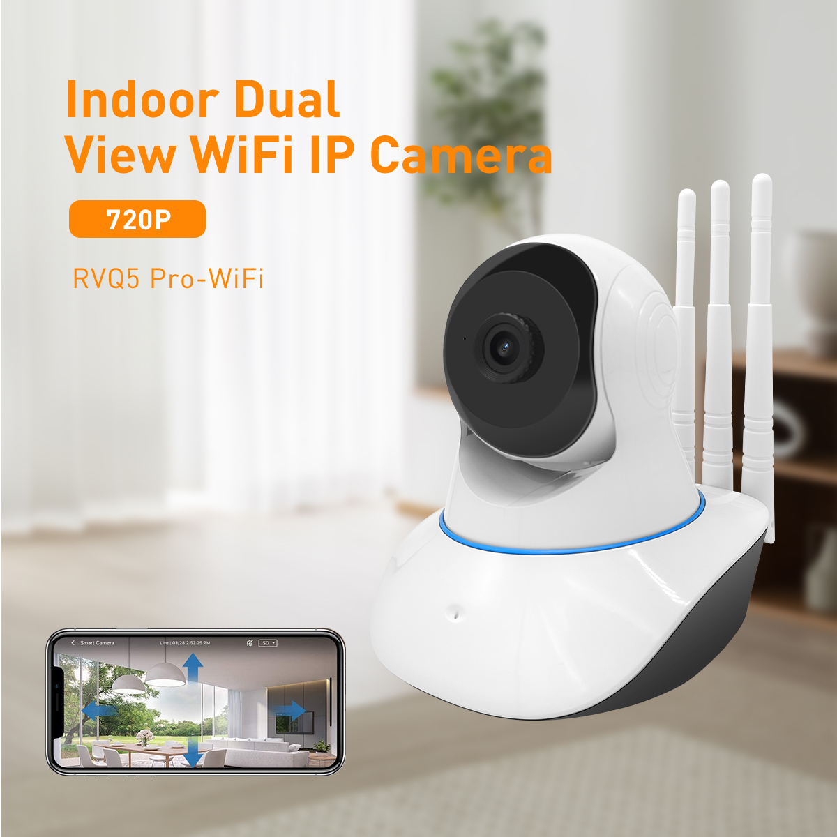V380 RVQ5 PRO WiFi/LAN 1MP Indoor PTZ IPC manufacture