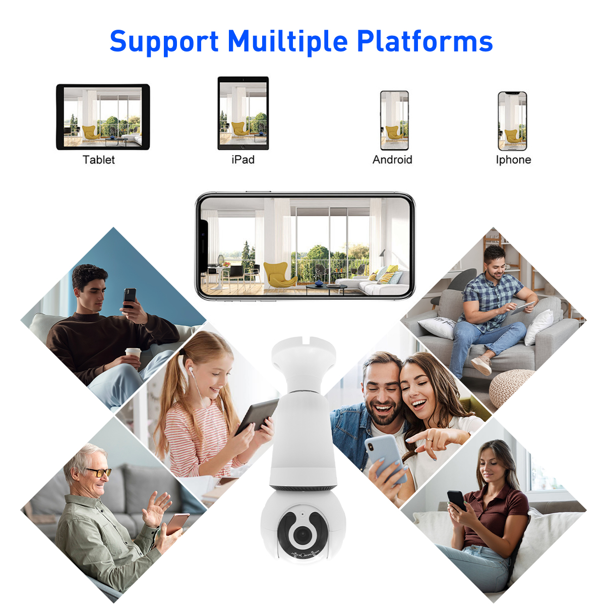 V380 RVQ26 WiFi 3MP Bulb IPC details