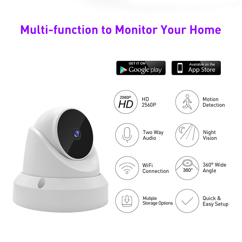 V380 RT1 WiFi 3MP ในห้องพัก Gunturret IPC